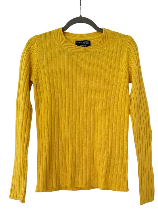 Banana Republic Sweaters - Banana Republic x Filpucci Ribbed Crew Neck Wool Blend Sweater in Yellow XS